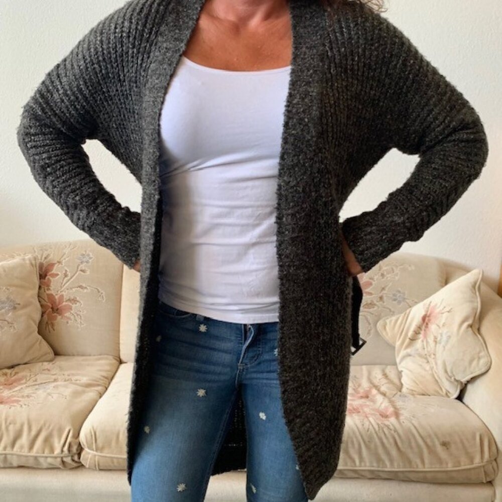 BCBGMaxAzria Black Knit Cardigan Sweater